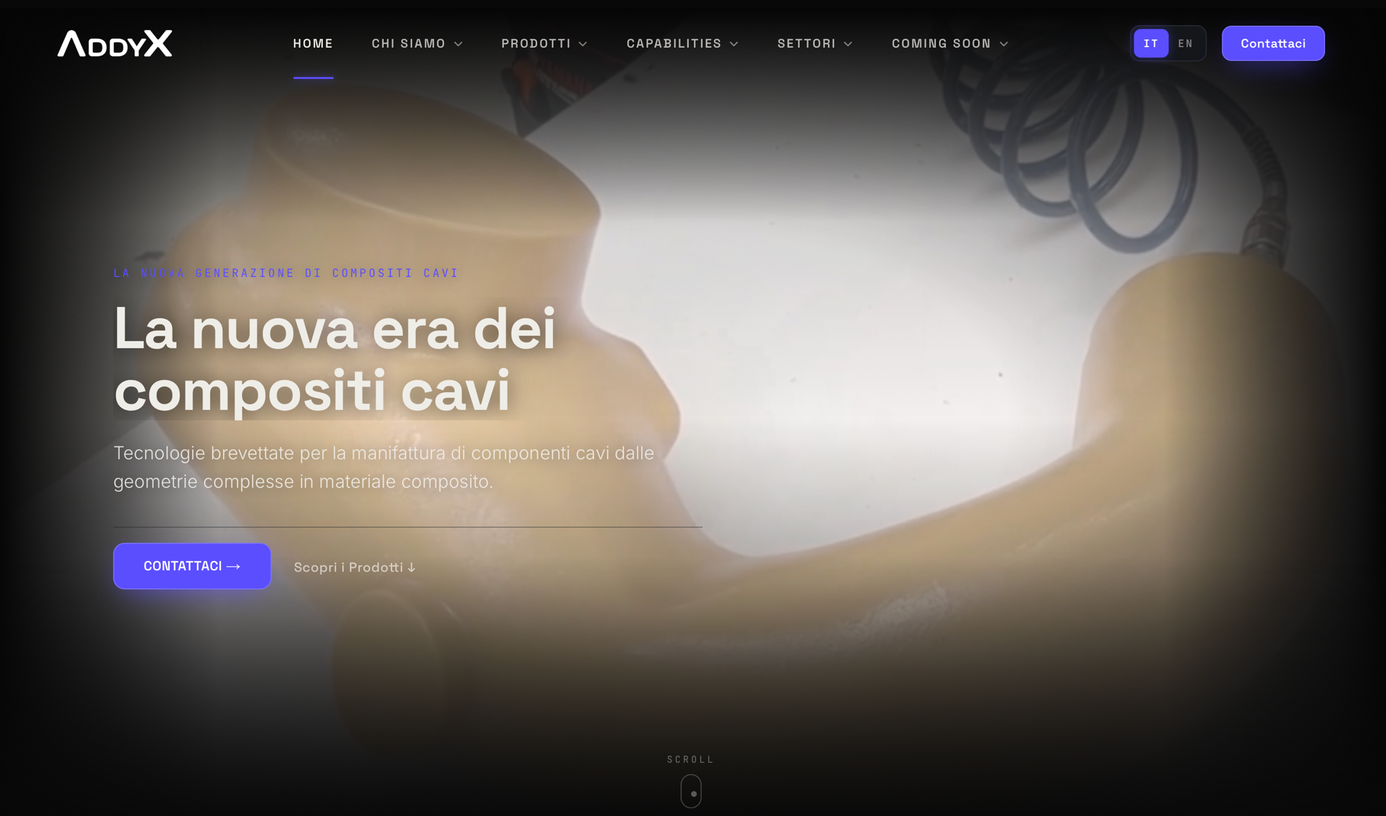 Addyx — Advanced Composite Manufacturing — Sito Web realizzato da N1 AI